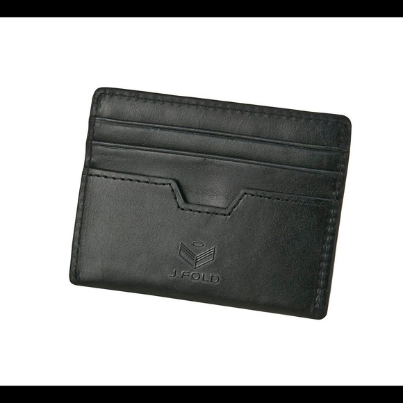 Jfold mens leather slim wallet - Picture 2 of 2